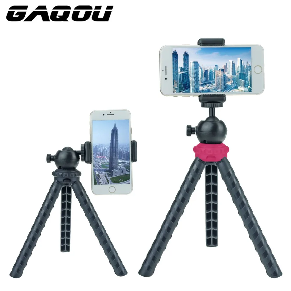 GAQOU Мини дорожный Штатив для iPhone гибкий портативный Gorillapod мобильный телефон Tripode