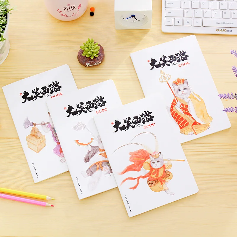 

A5 creative cartoon notebook stationery students simple notepad small fresh diary 206*139mm