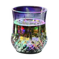 7 цветов вспышки света до чашки мигать снимков свет светодиодный Сенсор Light Up посуда для бара ночного клуба Вечерние