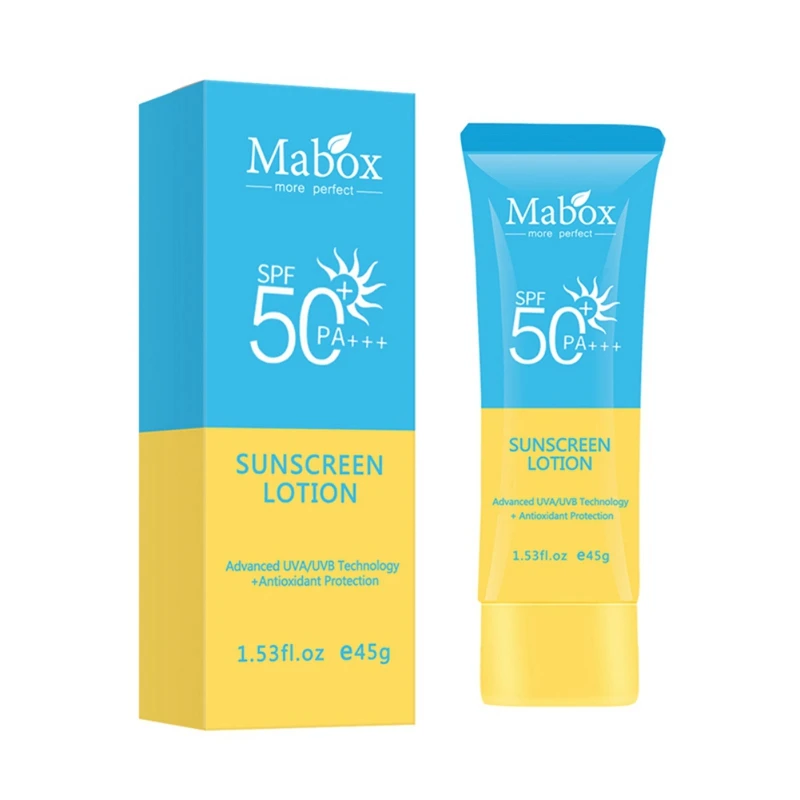 45 г солнцезащитный крем для лица, отбеливающий солнцезащитный крем, защитный крем для кожи, Антивозрастное масло, контроль увлажнения, SPF 50