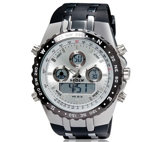 2016 Hot Brand HPOLW 12584 Unisex Round Dual movement Waterproof font b Sports b font font