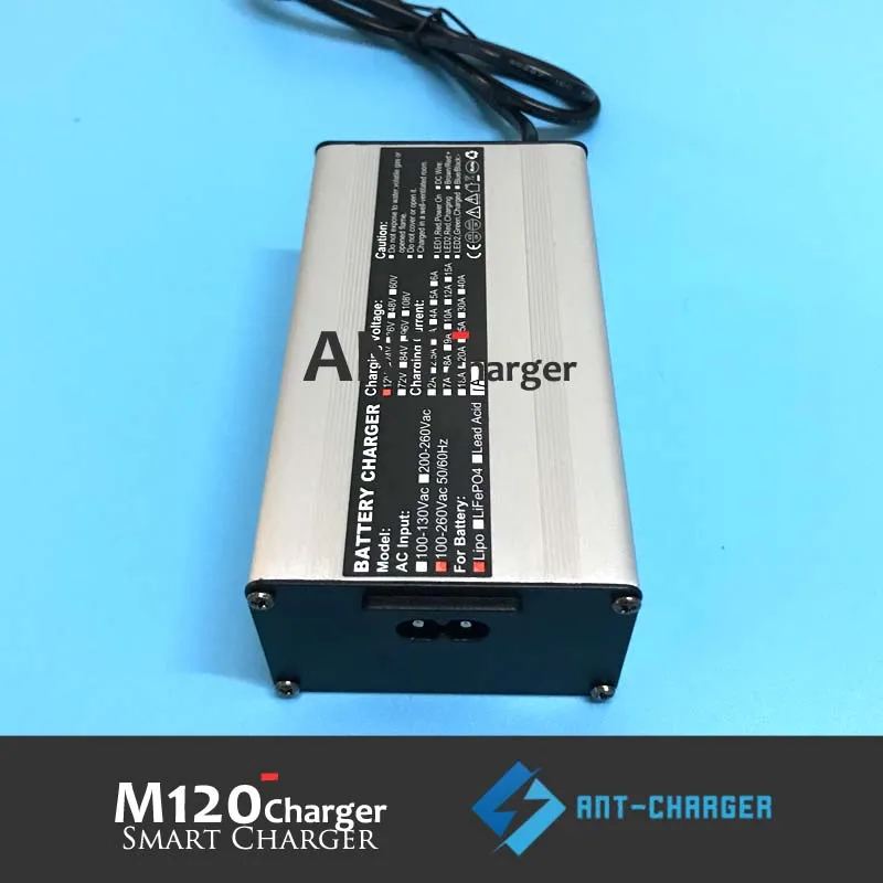 Free Shipping 12.6V5A Ebike Smart Charger Used for 3S Lithium Polymer Battery 12V Li-ion Battery Charger High Power Auto-Stop (5)