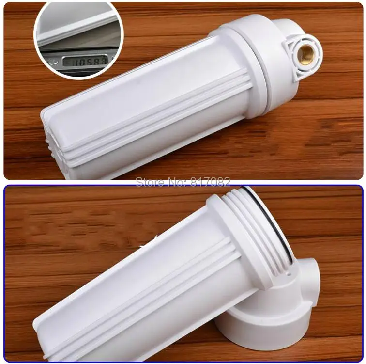 

10" White Water Filter Housing 1/2'' port with Double-Ring High Pressure Filter Bottle Water Filter Housing For Water Purifier