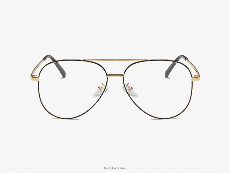 Toketorism оправа для оптических линз, винтажные очки для глаз для мужчин и женщин, оправа для очков, золото 6513