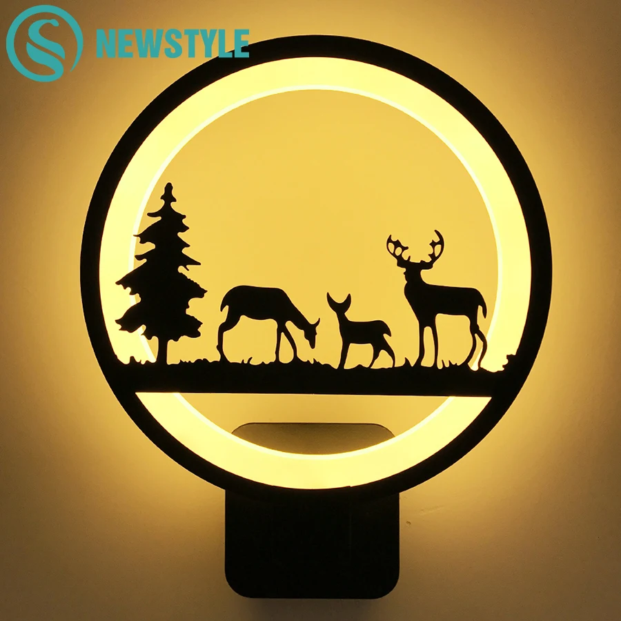 

Modern LED Wall Lamp Sconce Luminarias AC85-265V 12W Acrylic LED Wall Light For Living Room Foyer Beside Room Bedroom