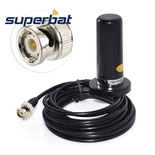 Superbat автомобильное/автомобильное мобильное радио VHF/UHF двухдиапазонная антенна 9 см основание магнитное крепление BNC штекер 5 м кабель для BC125AT сканер