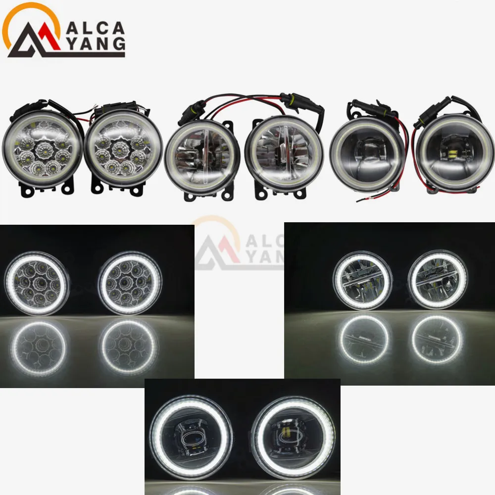 

2x NEW Angel Eyes 6710027 Car styling front bumper LED fog Lights high brightness fog lamps For Opel Zafira B MPV A05 2005-2011