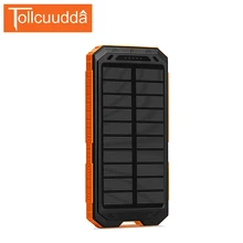 Tollcuudda alimentation Batterie Pau Banque pour Iphone 6 Solaire Portable 2 Usb Chargeur Mobile Powerbank Chargeur Pour Téléphone Intelligent