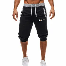 Летние модные брендовые мужские спортивные для бега облегающие шорты мужские черные короткие брюки для бодибилдинга мужские фитнес шорты для спортзала для тренировок