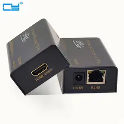 Высокое качество HDMI 60 м один utp cat5e/6 Extender анти-гром и анти-atatic промышленности Дизайн Бесплатная доставка компанией FedEx, UPS, EMS