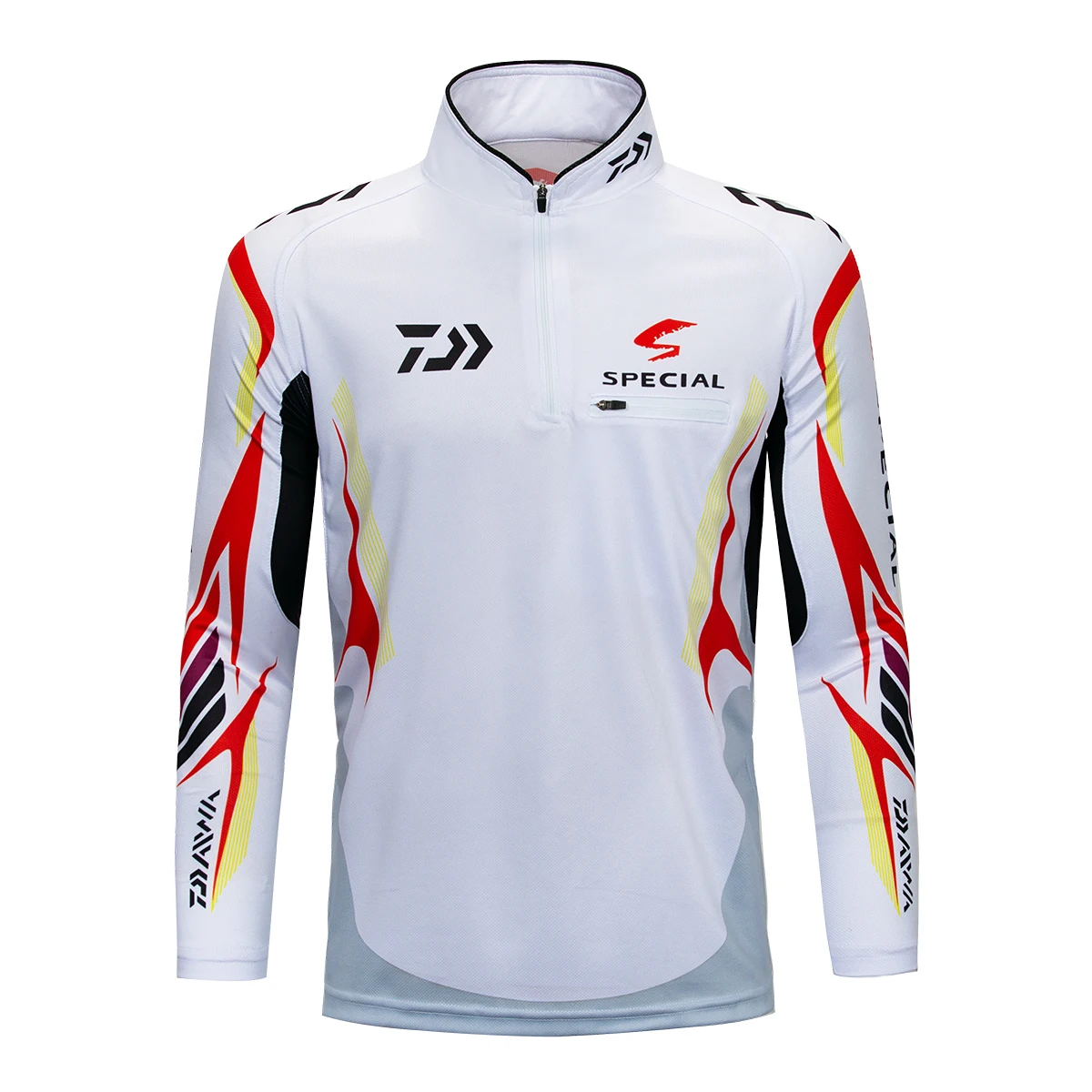 

Daiwa Performance Long Sleeve Fishing Shirt UPF 50 Mesh Quick Dry Fit Cooling Running Fishing Hiking UV Sun Protection Loose Fit