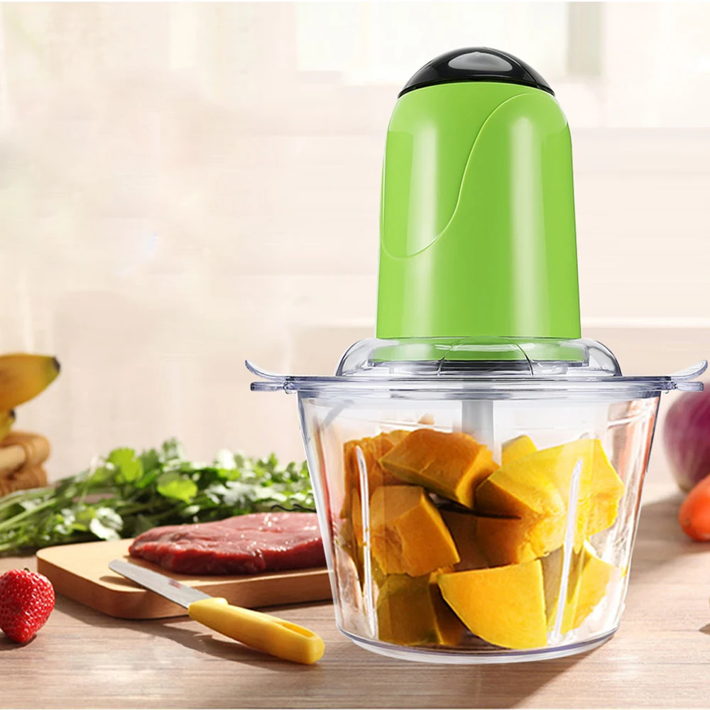 

2L Multifunctional Meat Grinder Chopper Electric Automatic Mincing Machine High-quality Household Grinder Food Processor