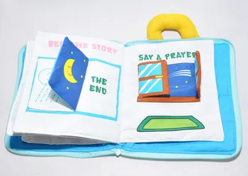 

3 patterns Infant Early cognitive Development My Quiet Book baby goodnight Cloth Books educational Unfolding Activity Books