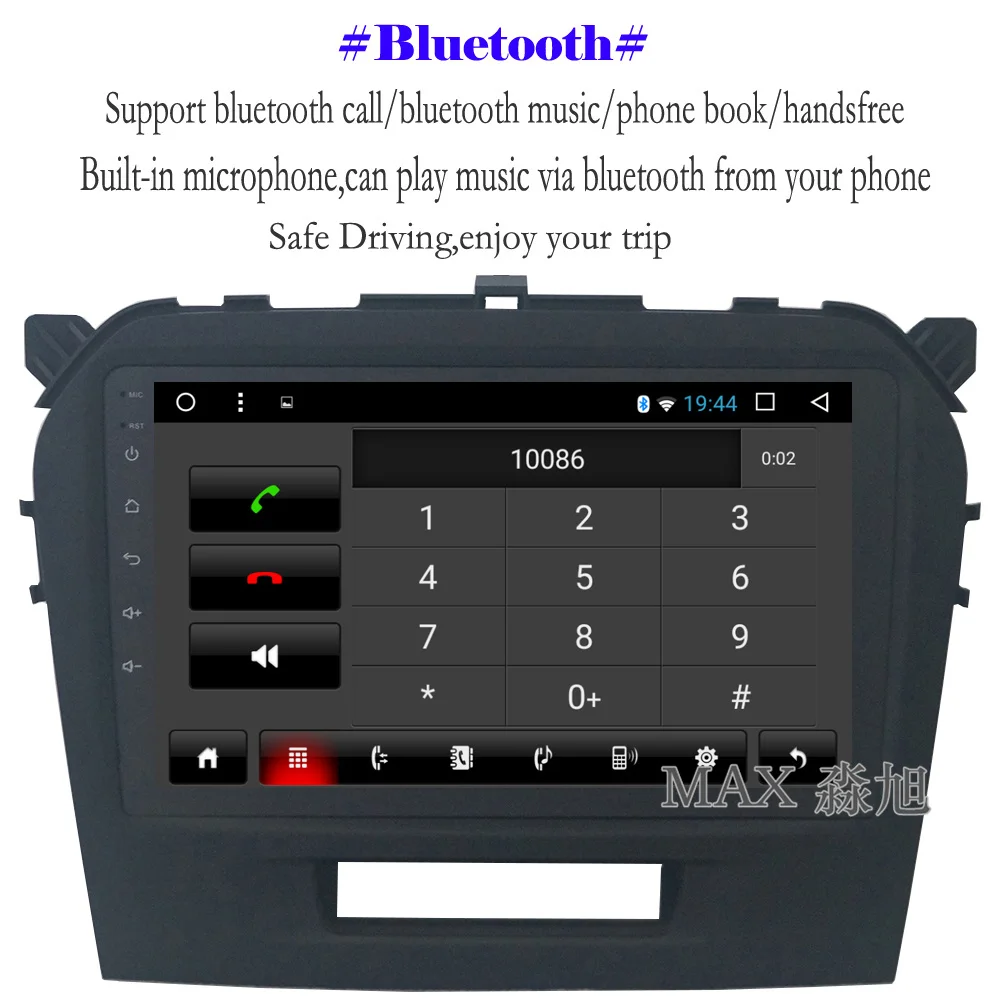 Cheap MAX Android 8.1.0 Car dvd For Suzuki Grand Vitara 2015 2016 2017 Radio RDS Bluetooth 4G WiFi SWC GPS Navigation System Free Map 9