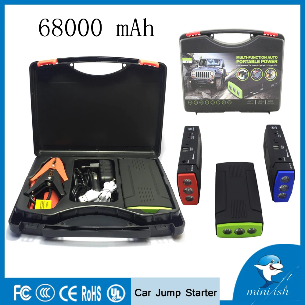 Prix pour Mini Portable 68000 mAh Chargeur De Batterie de Voiture en Marche la Voiture Saut Démarreur Booster Puissance Banque Pour Un 12 V Auto Prix pour Mini Portable 68000 mAh Chargeur De Batterie de Voiture en Marche la Voiture Saut Démarreur Booster Puissance Banque Pour Un 12 V Auto