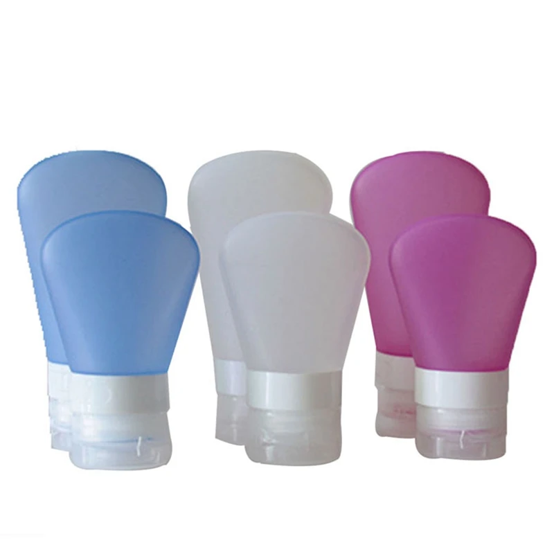 

Silicone Travel Packing Bottle Small Fresh Lotion Shampoo Bath Container Press Bottle S/M/LMakyaj Kutulari #7920