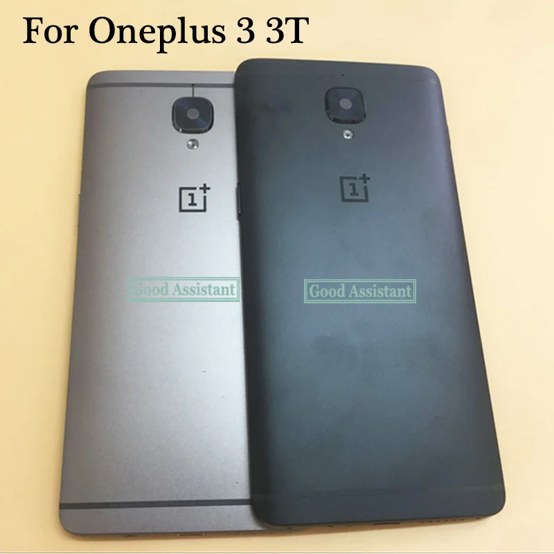 5,5 дюймов, серый цвет, для Oneplus 3 3T 1+ 3 A3000 a3003 A3010, задняя крышка, крышка, корпус, чехол, запчасти для заднего стекла