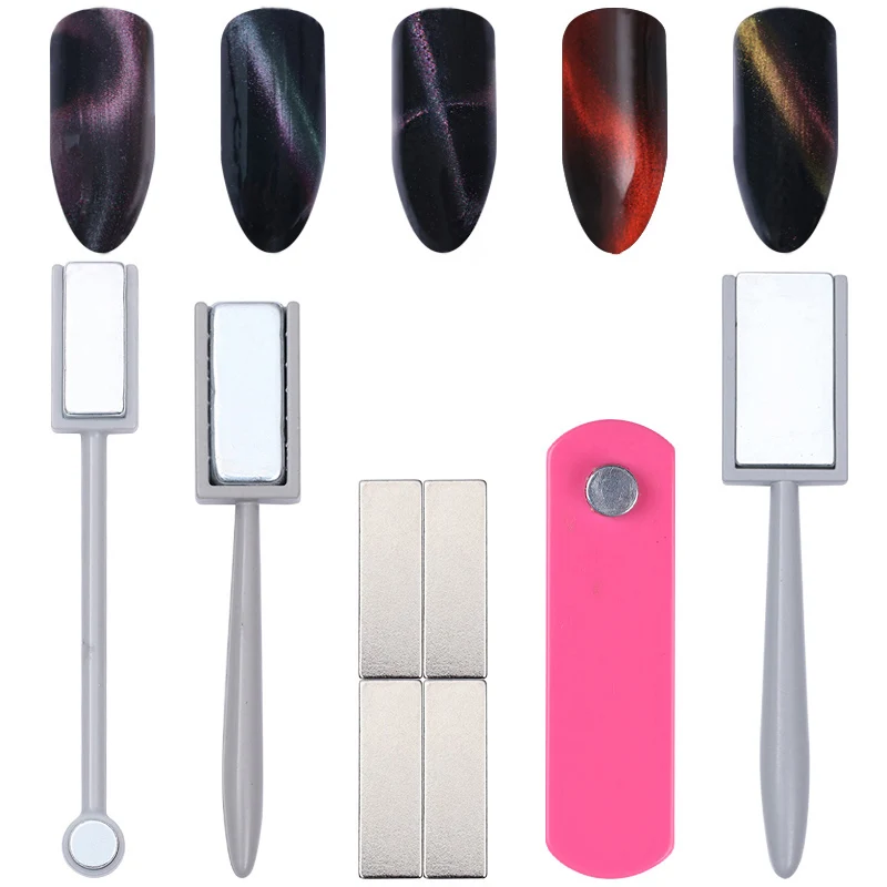 

1Pc Cat Eyes Strong Magnetic Stick 3D Effect Magnet Slice Board for for UV Painting Gel Nail Polish UV Lamp for Gel Varnish
