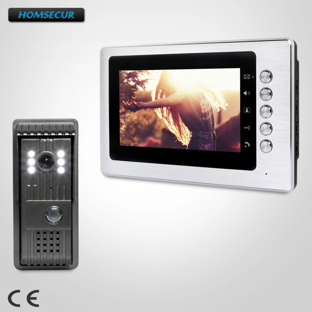 

EU Delivery HOMSECUR 7inch Wired Video Door Intercom Entry Security Intercom with Mute Mode for Home Security XC003+XM705