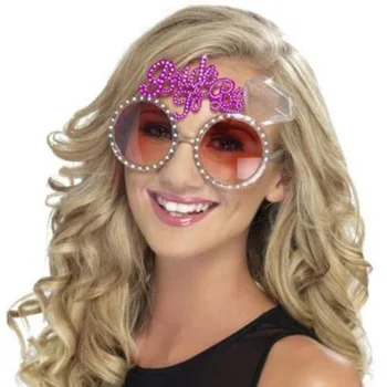 

15 x 10cm Bride To Be Glasses Pink Diamond Ring Shower Products Bride Sunglasses Eye Decoration Bachelorette Hen Party Supplies