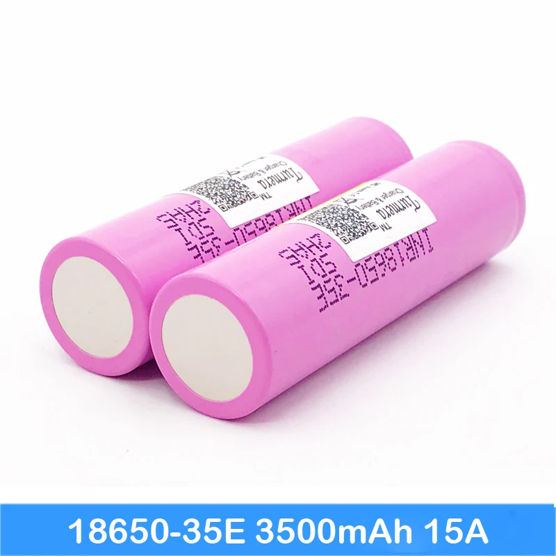 inr18650 35e Turmera For samsung 18650 3500mAh 15A discharge INR18650 35E 18650 Li-ion battery 3.7v rechargable Battery inr18650 35e Turmera For samsung 18650 3500mAh 15A discharge INR18650 35E 18650 Li-ion battery 3.7v rechargable Battery