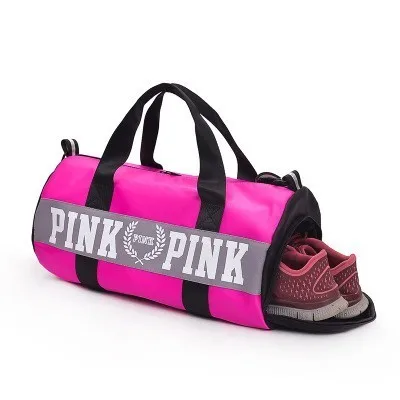 SNUGUG нейлоновая Мужская спортивная сумка через плечо Женская водонепроницаемая Спортивная сумка для девочек с обувью большие розовые спортивные мужские сумки для фитнеса - Цвет: rose red