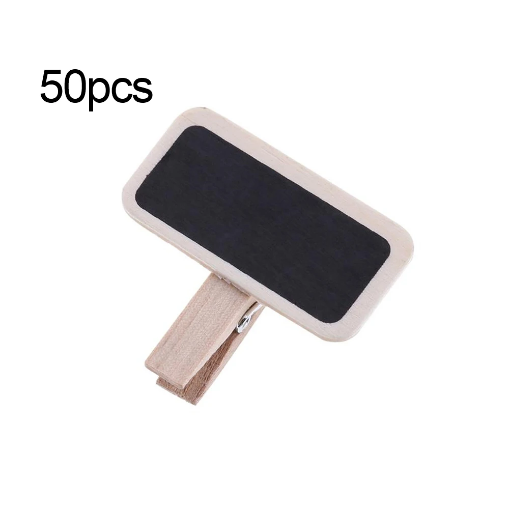 Table Number Wooden Mini Blackboard Signs Kitchen Message Memo Chalk Board