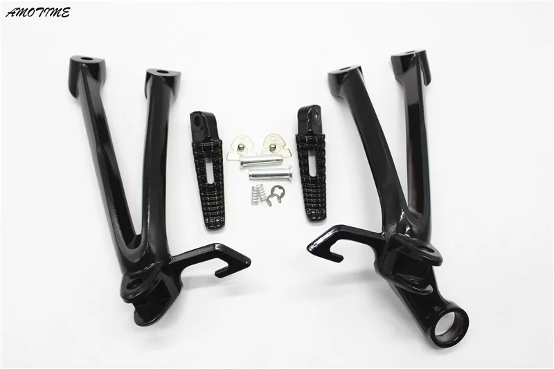 Aluminum Alloy Passenger Rear Foot Pegs Footrest Brackets for Suzuki