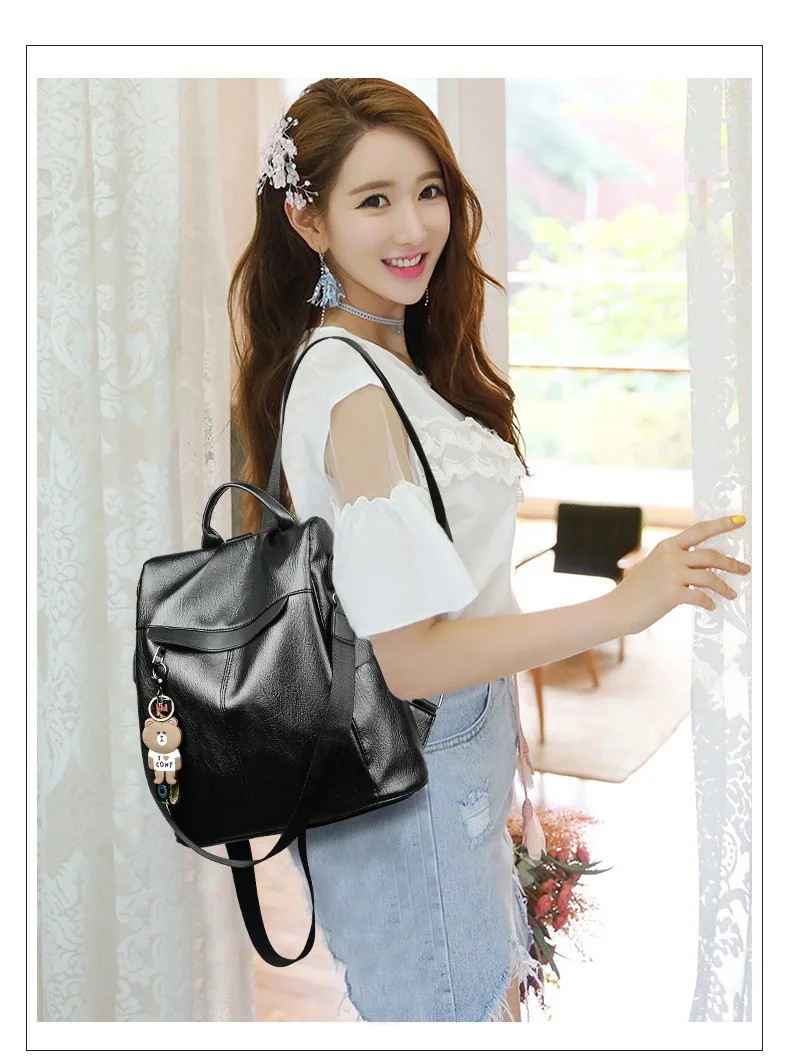 Женский рюкзак Весна и лето новая Студенческая модная повседневная Корейская версия женской сумки