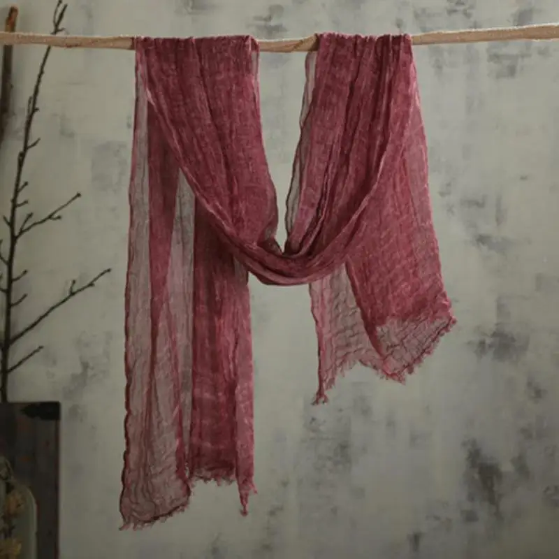 

Unisex Style spring summer autumn winter Scarf Cotton And Linen Solid Color long women's scarves shawl fashion men scarf