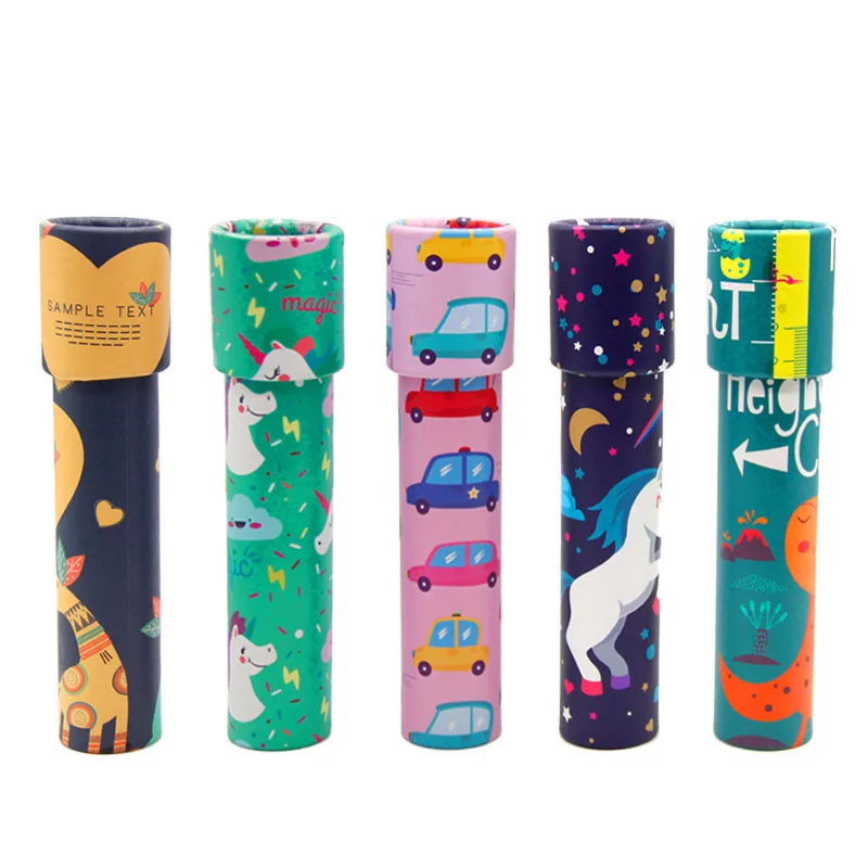 1Pcs 3D Cartoon Rotate Kaleidoscope Imaginative Colorful Toy Funny Education Classic Toys Gifts For Children Kids Baby