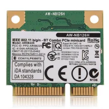 Карта для Atheros AR5B225 R9485 AR3012 AW-NB097H AW-NB100H DELL DW1703 WiFi Bluetooth 4,0 Беспроводная мини PCI-E карта