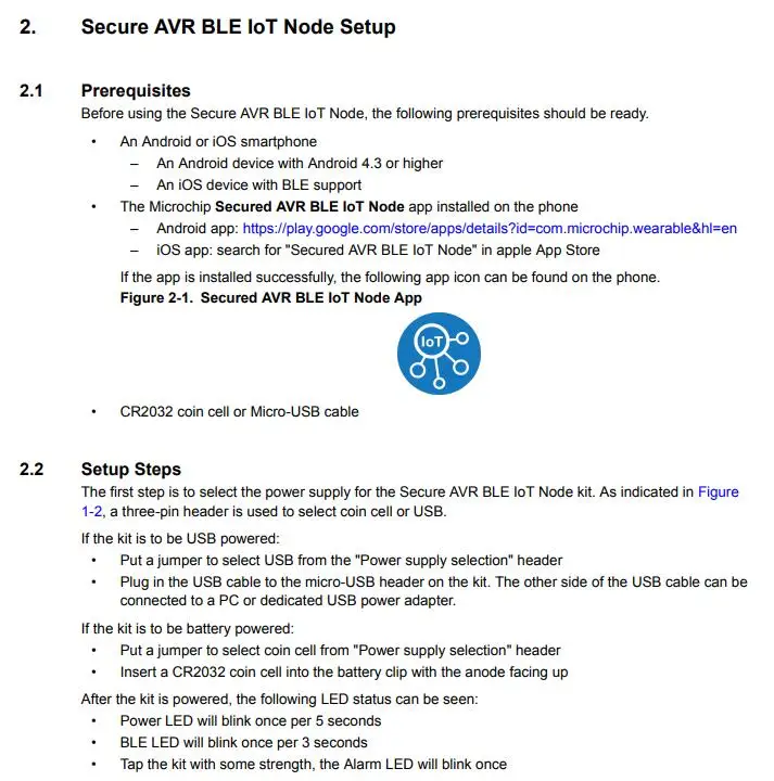 ATAVRBLE-IOT INFO 3