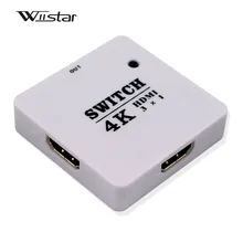 Wiistar Mini 3 переключатель порта HDMI 3x1 HDMI коммутатор 3 входа 1 выход разветвитель HDMI порт для HDTV 2160 P видео