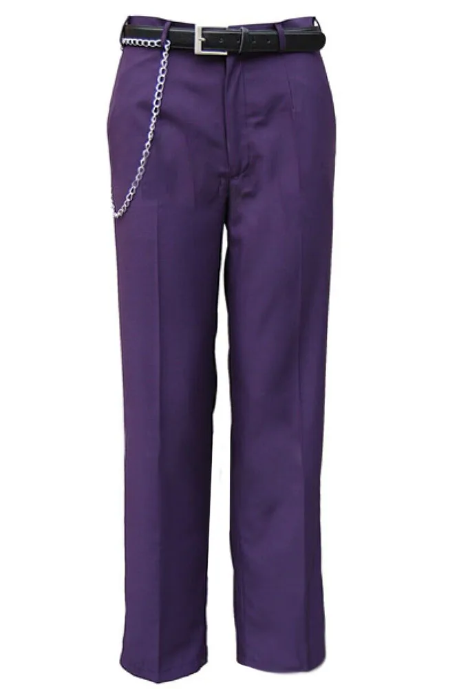 Batman Dark Knight Joker Purple Pants Cosplay Costume For Men Halloween