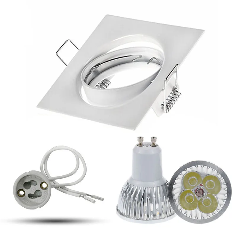 

LED Recessed Ceiling Light Downlight Integrated Spotlights square 230V 110V 5W 7W 9W Replace Incandescent Frame Swiveling