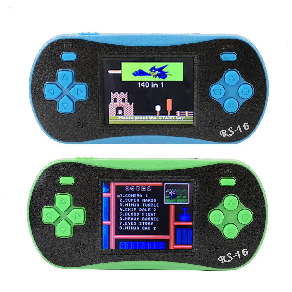 RS16 2 5 ''дюймовый ЖК дисплей 260 игр AV Портативный портативных игровых консолей