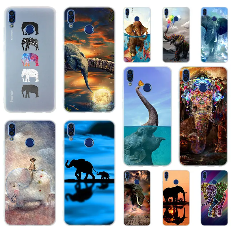 Силиконовый чехол с принтом слона для Huawei Honor 30 20 10 9 Lite 30pro 20pro 30s 10i 9a 8a чехлы