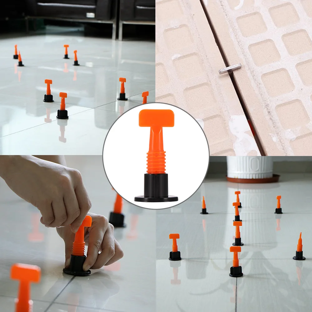 

50pcs Tile Leveling System Tile Spacers For Flooring Wall Tile Carrelage Leveling System Leveler Locator Spacers DIY Tools