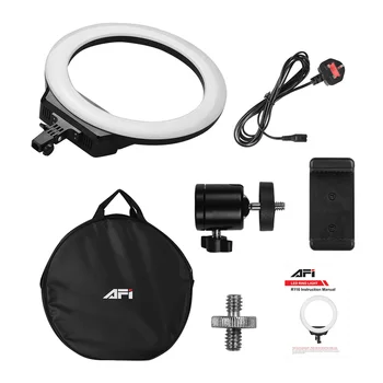 

16 Inch 3200K-6500K LED Ring Lamp selfie studio Light photo 38W Stepless Dimmable Lighting kit with Phone Holder Carrying Bag
