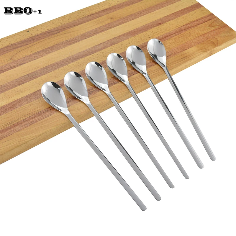 Buy Hot 6pcs 9'' 304 Stainless Steel Long handle Iced