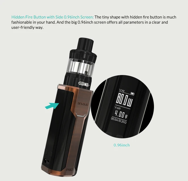 Oryginalny Wismec SINUOUS P80 mod z Elabo Mini Tank 2ML 80W pudełko na papierosy elektroniczne mod zestaw tanie tanio Elektryczne Mod 3500 mAh Metal 18650 Oryginalny Wismec SINUOUS P80 mod z Elabo Mini Tank 2ML 80W pudełko na papierosy elektroniczne mod zestaw tanie tanio Elektryczne Mod 3500 mAh Metal 18650