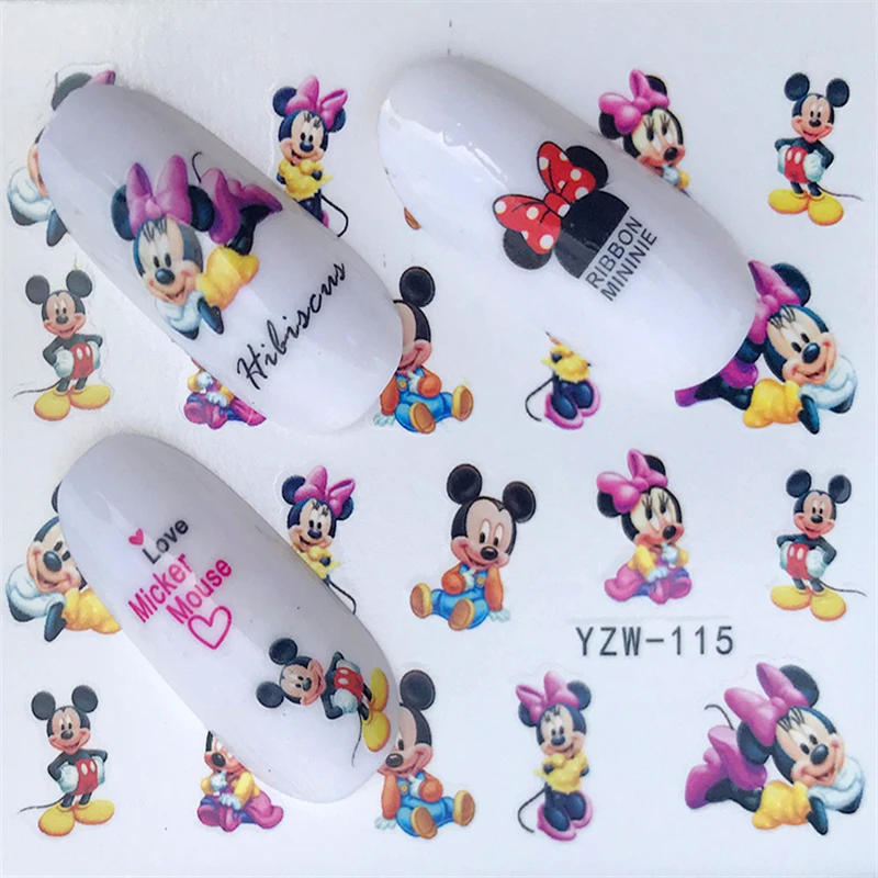

YZWLE Water Foils Nail Art Sticker Fashion Nails Cartoon Harajuku Sailor moon Decals Nail Decorations