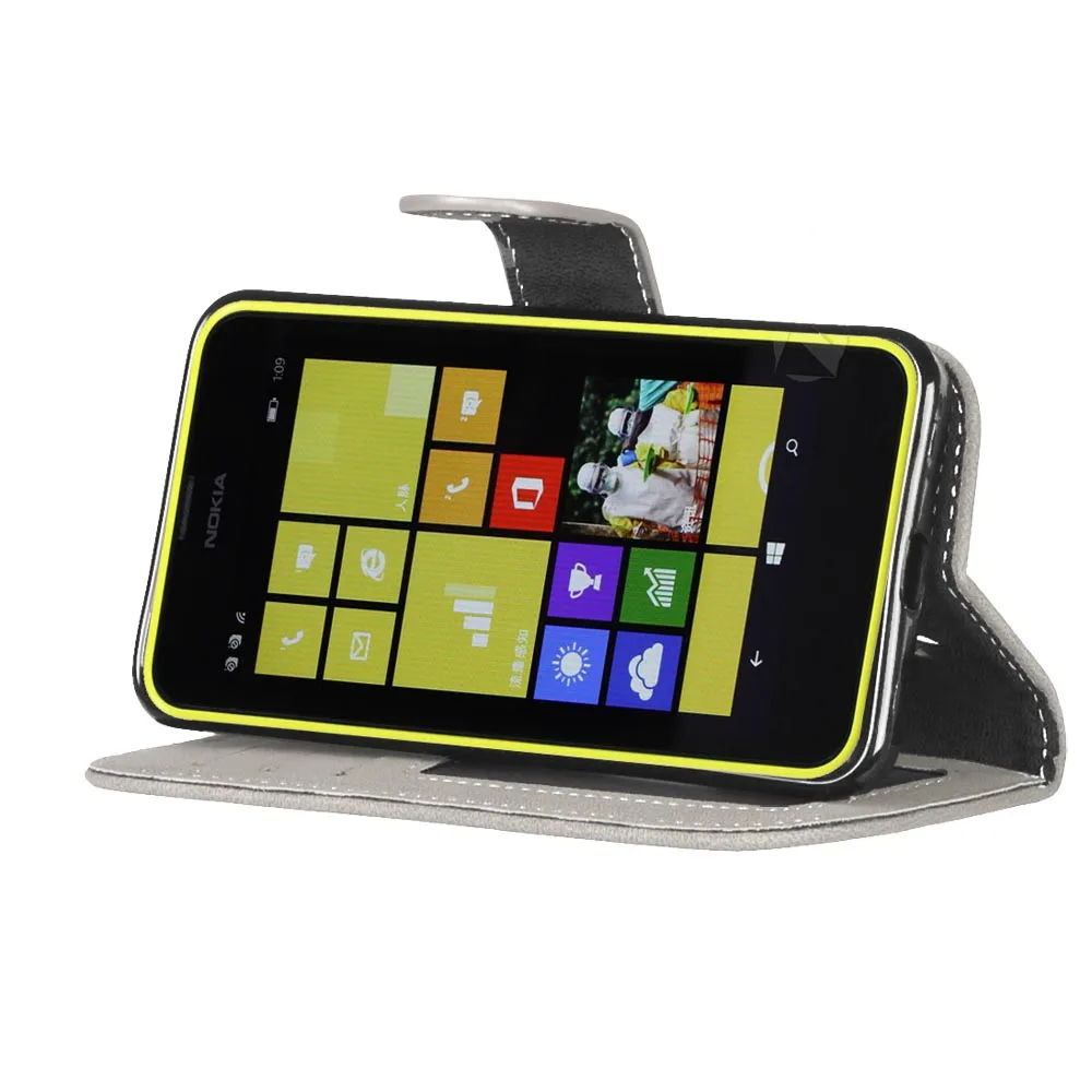 Матовый кожаный чехол в стиле ретро для Nokia Microsoft Lumia 630 книжка с подставкой