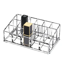 Dust-proof Multi-grid Cosmetic Storage Box Acrylic Desktop Eyebrow Brush Nail Jewelry Lipstick Makeup Mask Drawer Organizer
