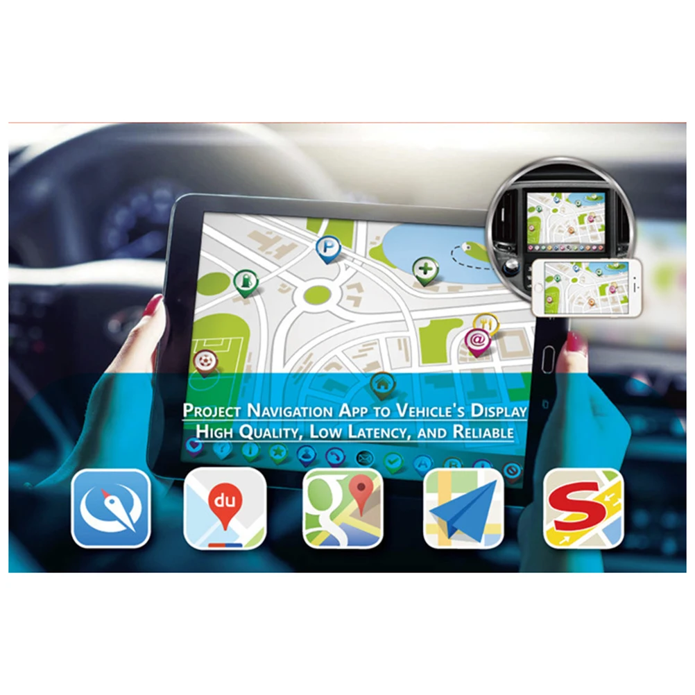 1 шт. автомобильный WiFi Дисплей зеркальная коробка адаптер MiraScreen DLNA Airplay GPS