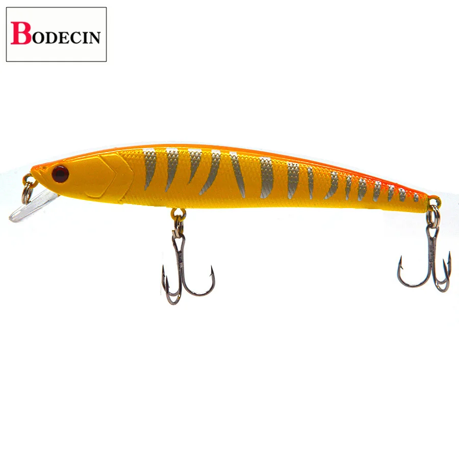6PCS Hard Aritificial Fishing Lure Minnow 3D Fish Eyes Jerkbait Wobblers For Pike Trolling Fishing Tackle Fake Laser Lures Bass (14)