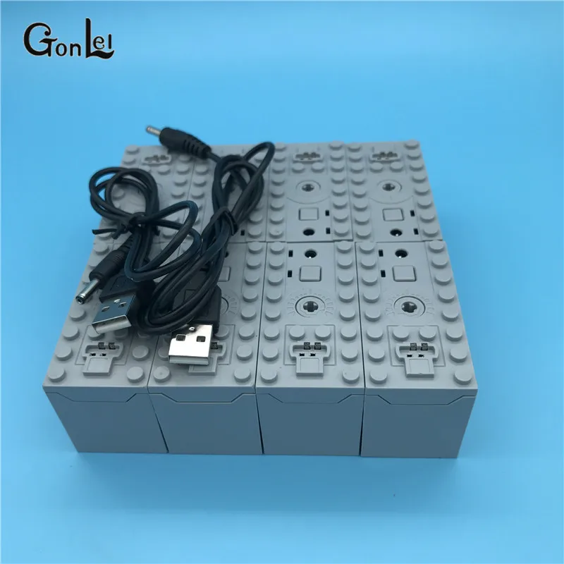 NEW Motors Train Technic Series Power Motor Rechargeable Battery Box IR Remote Receiver LED Light Building Blocks Bricks leGOING