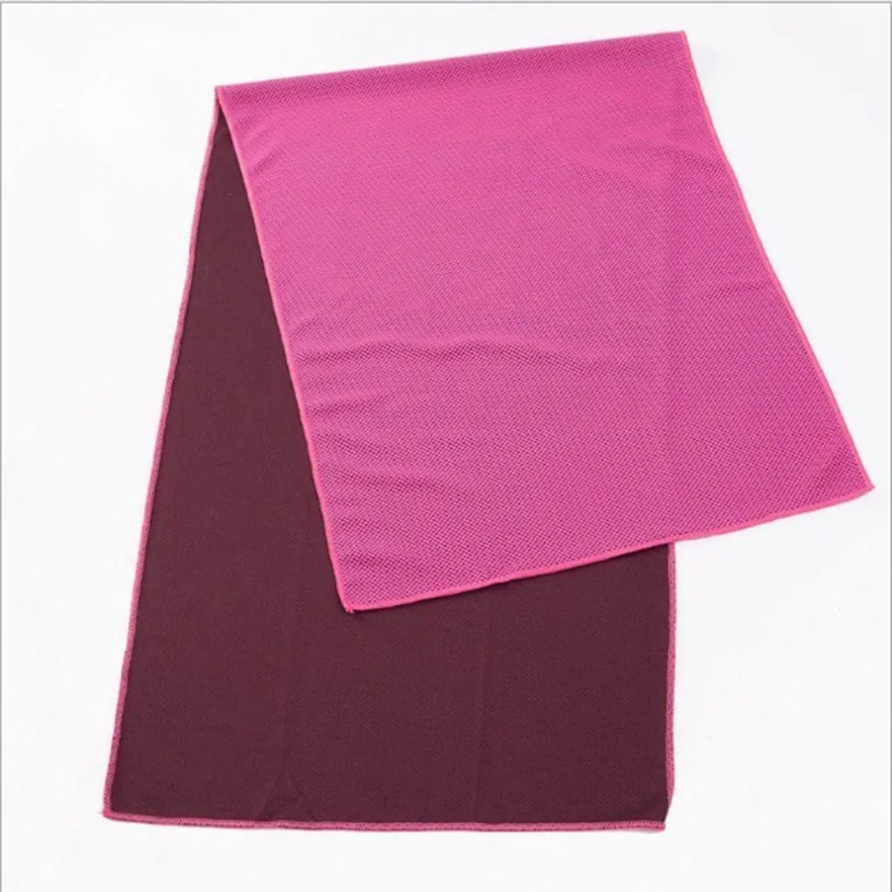 Двухцветное ледяное полотенце спортивные походные холодные полотенца с прохладным охлаждающим эффектом фитнес Йога Гольф Спорт на открытом воздухе охлаждающее полотенце s