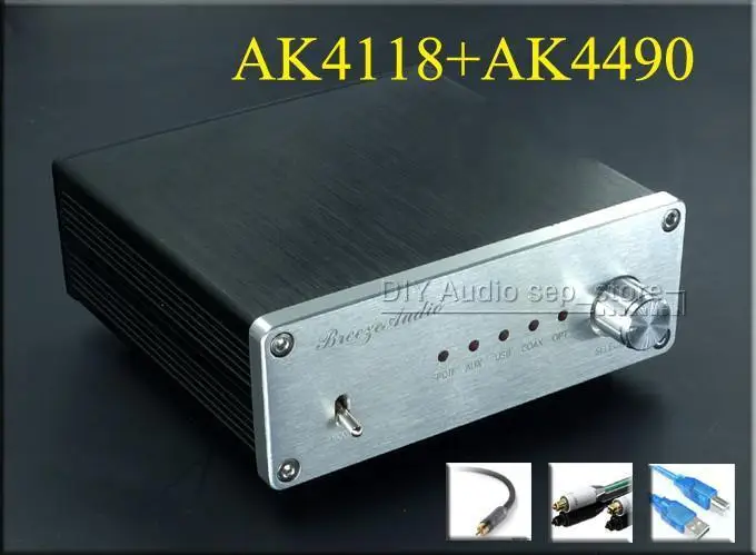 HiFi AK4118+ AK4490+ XMOS Декодер коаксиальный Оптический USB DAC 192K 24 бит